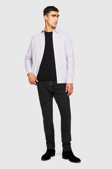 Sisley   %100 Koton Liverpool Slim Fit Denim Pantolon Erkek Lacivert Pantolon - 323A4V8JSE01L - Resim 11