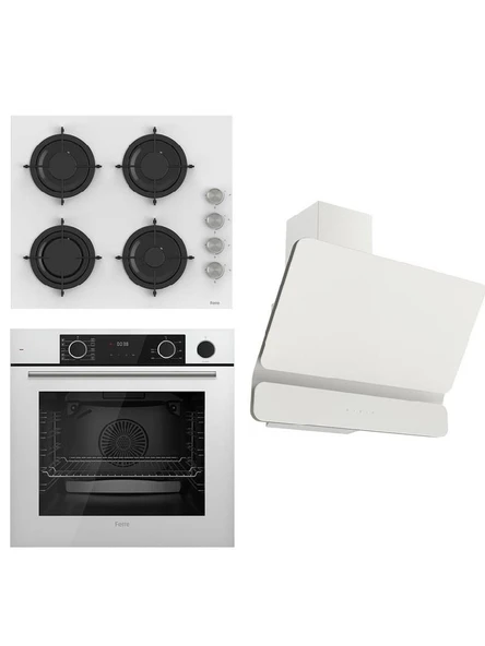 FERRE STEAMART ANKASTRE SET BEYAZ (D081-CS206-XE64OB) ürün görseli 1