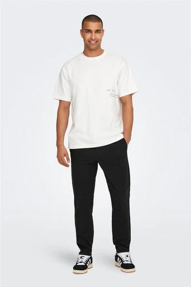 Only & Sons   ONSLINUS TAPER 0183 PANT NOOS Erkek Siyah Pantolon - 22029765 - Resim 6