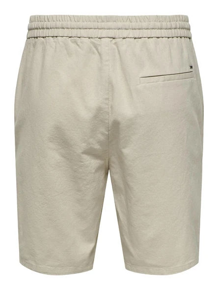 Only & Sons   ONSLINUS 0007 COT LIN SHORTS NOOS Erkek Gri Şort - 22024967 - Resim 2