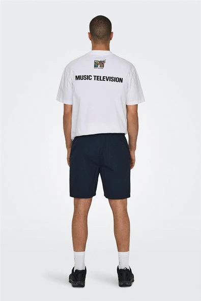 Only & Sons   ONSTEL LIFE 0119 SHORTS NOOS Erkek Dark Navy Şort - 22027949 - Resim 3