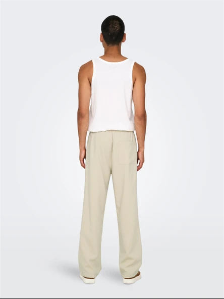 ONSWILL 0292 LOOSE STRING PANT NOOS Erkek Gri Pantolon - OS22033466 - Resim 3