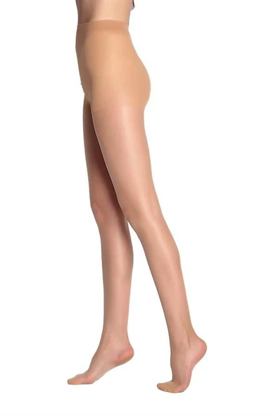 ÖZEL TASARIM  PARLAK İNCE TEN KÜLOTLU ÇORAP 15 DEN - Resim 2