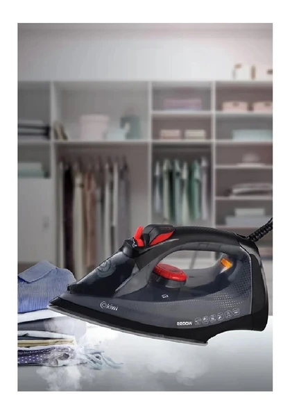 Kiwi Ütü Buharlı Seramik Taban 2200W KSI-6322 2316 - Resim 2