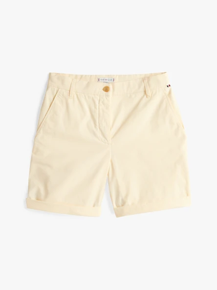 Tommy Hilfiger   CO BLEND GMD CHINO SHORT Kadın Sarı Şort - WW0WW42457 - Resim 4