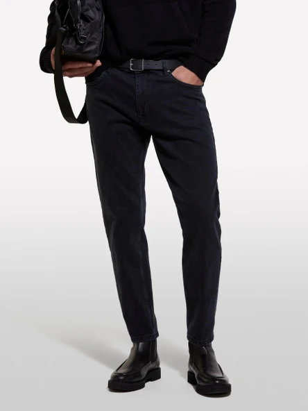 Sisley   Pamuk Karışımlı 5 Cepli Düşük Bel Denim Pantolon Erkek 812 Pantolon - 324A4TLASE023 - Resim 5