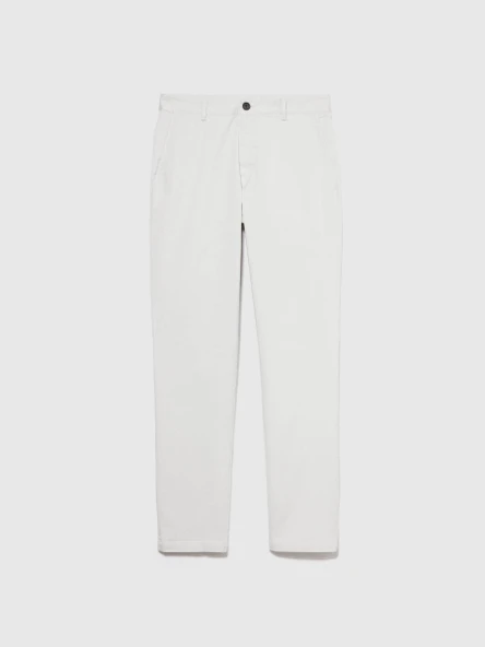 Sisley   Streç Pamuklu Kemer Delikli Slim Fit Pantolon Erkek Gri Pantolon - 324P4AIHSF021 ürün görseli 1