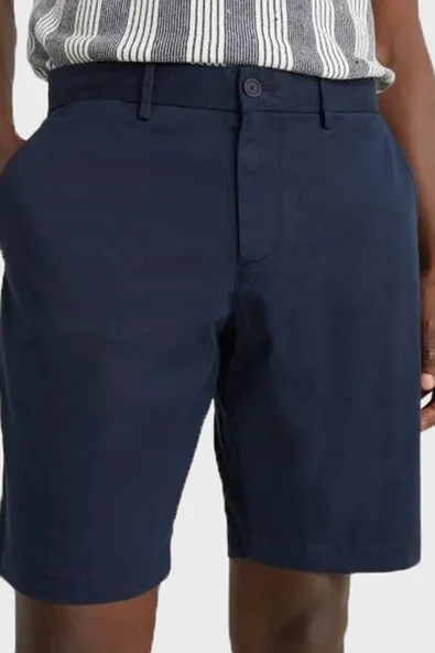 Tommy Hilfiger   HARLEM SHORT 1985 Erkek Mavi Şort - MW0MW23568 - Resim 2