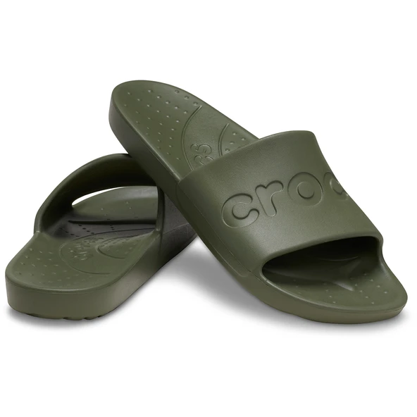 Crocs   Crocs Slide Uniseks Yeşil Terlik - 210088 - Resim 3