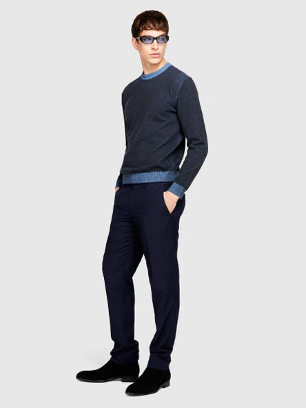 Sisley   Poliviskoz Slim Fit Formal Pantolon Erkek 016 Pantolon - 323A4KI356Y89 - Resim 2