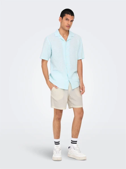 Only & Sons   ONSBERTIL WAFFLE SHORTS Erkek Beyaz Şort - OS22032055 - Resim 5