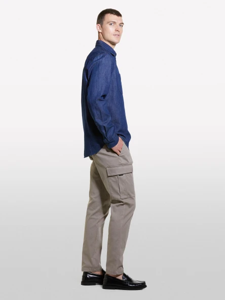 Sisley   Pamuk Karışımlı Rahat Kesim Ön ve Arka Cepli Pantolon Erkek 18U Pantolon - 324A42A7SF04H ürün görseli 1