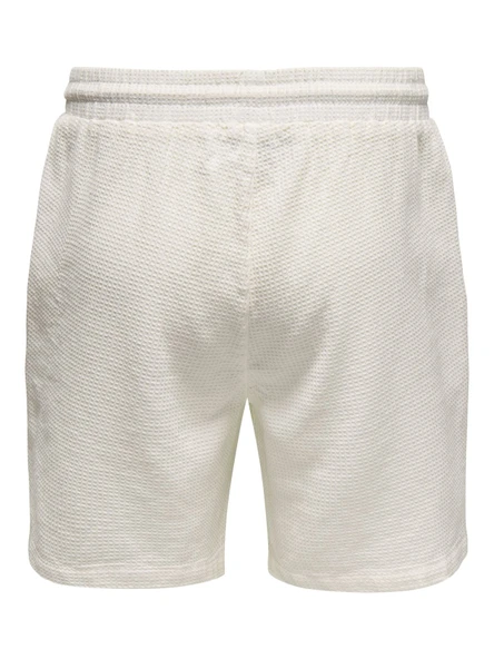 Only & Sons   ONSBERTIL WAFFLE SHORTS Erkek Beyaz Şort - OS22032055 - Resim 2