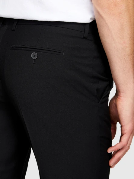Sisley   Poliviskoz Slim Fit Formal Pantolon Erkek Siyah Pantolon - 323A4KI356Y89 ürün görseli 1