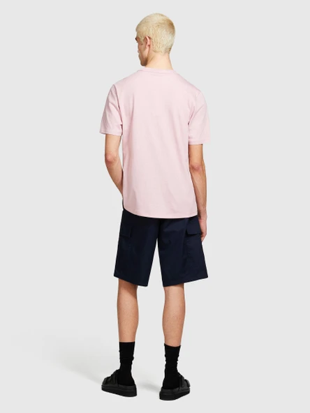 %100 Pamuk Yama Cepli Kemer Delikli Kargo Bermuda Şort Erkek Lacivert Şort - 324P4IUKS9015 - Resim 5