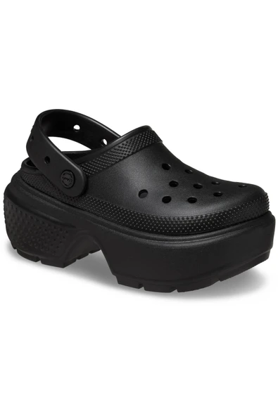 Crocs   Stomp Clog Uniseks Siyah Terlik - 209347 - Resim 5