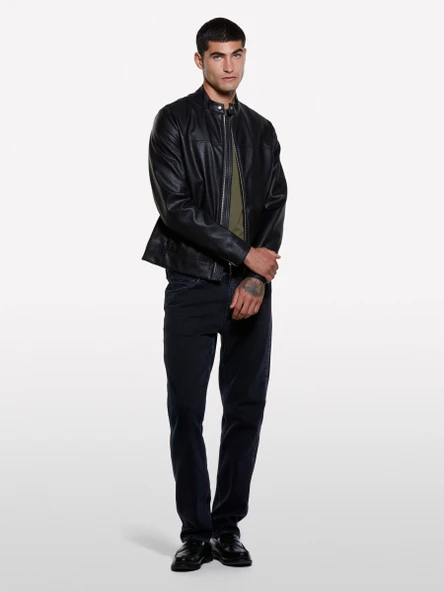 Sisley   Pamuk Karışımlı Taş Yıkama Regular Fit Denim Pantolon Erkek Krem Pantolon - 325A4TLASE02I - Resim 5