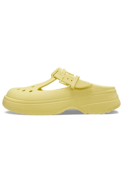 Crocs   Classic Mary Jane Clog Uniseks Sarı Terlik - 210581 - Resim 5