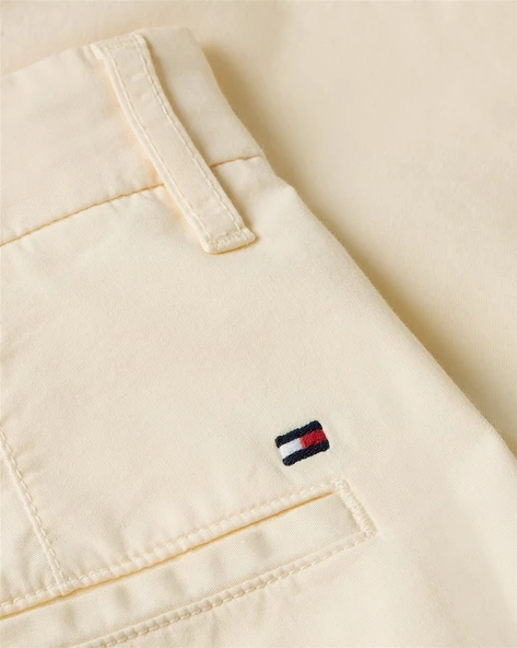 Tommy Hilfiger   CO BLEND GMD CHINO SHORT Kadın Sarı Şort - WW0WW42457 - Resim 2