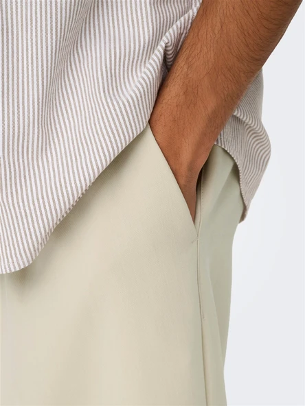 ONSWILL 0292 LOOSE STRING PANT NOOS Erkek Gri Pantolon - OS22033466 - Resim 7