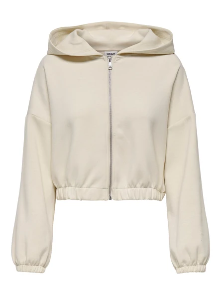 ONLSCARLETT LIFE LS ZIP HOOD SWT NOOS Kadın Gri Sweatshirt - 15346449 ürün görseli 1