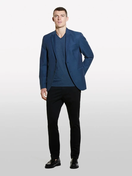 Pamuk Karışımlı Dar Kesim Chino Pantolon Erkek Siyah Pantolon - 325P4AIHSF021 ürün görseli 1