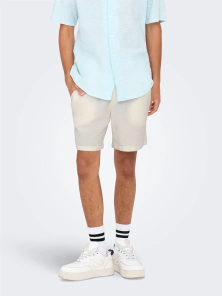 Only & Sons   ONSBERTIL WAFFLE SHORTS Erkek Beyaz Şort - OS22032055 - Resim 3