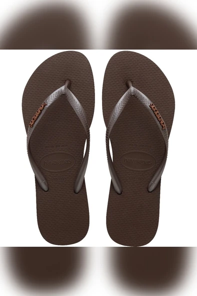 Havaianas   SLIM LOGO METALLIC Kadın Kahverengi Terlik - 4119875 ürün görseli 1