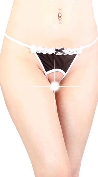 ÖZEL BÖLGESI AÇIK KURDELELI TANGA TM1162 ürün görseli 1