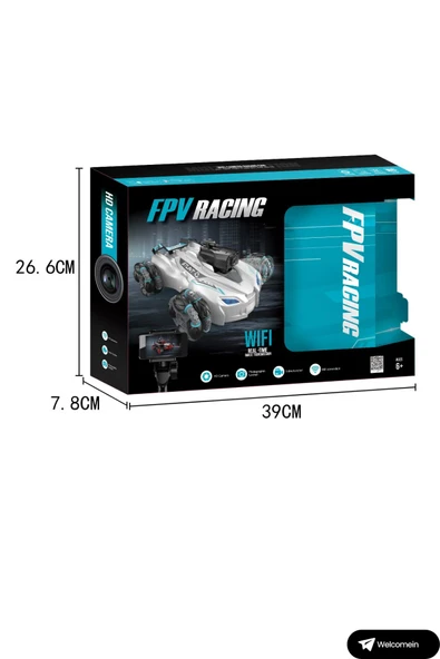 Oyuncak 2.4 GHz Full Fonksiyon Uzaktan Kumandalı HD Kameralı WIFI Telefona Bağlanabilir 4x4 Akrobat Araba - Resim 7