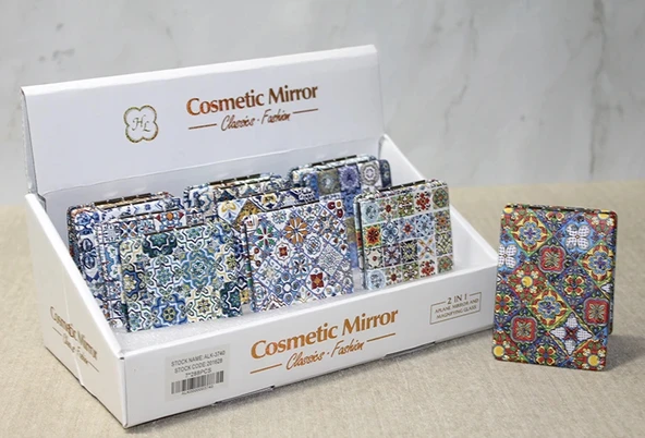 Taşlı El Aynası Dikdörtgen İnce Liv969 ürün görseli 1