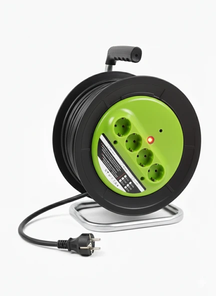 30 METRE MAKARALI UZATMA KABLOSU SEYYAR (4 GİRİŞLİ) ürün görseli 1