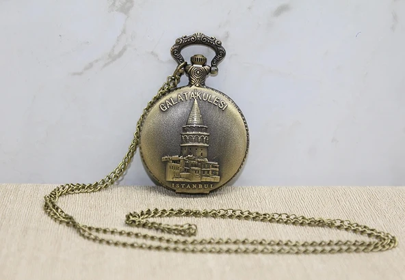 Galata Kulesi Tasarımı Köstekli Saat Liv583 ürün görseli 1