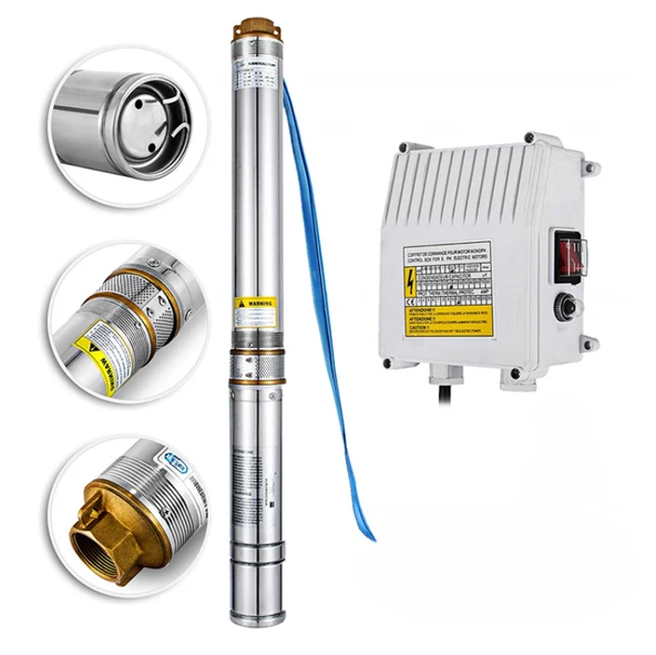 Taifu 0.75 KW 1 Hp 220 V Dalgıç Pompa 4SDM4-10 - Resim 2