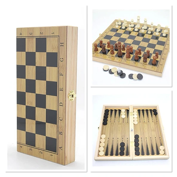 Ahşap Satranç ve Tavla Seti Liv643 ürün görseli 1