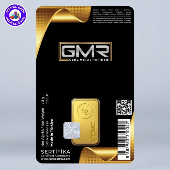 E-Gümüş 5gr. 995 24 Ayar Külçe Altın ürün görseli 1