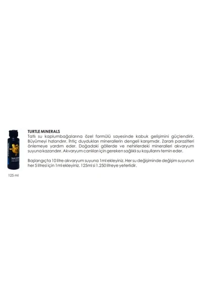 Crystalpro Turtle Minerals 125 Ml Kaplumbağa Minerali & Su Düzenleyicisi - Resim 2