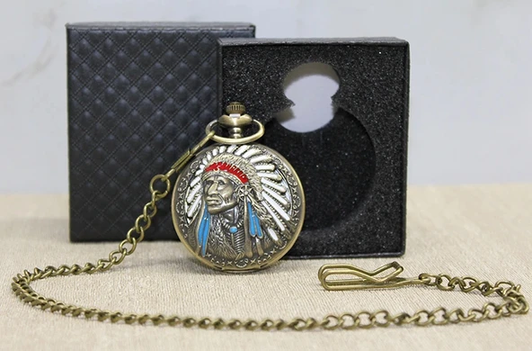 Özel Kutulu Kızılderili Köstekli Saat Liv277 ürün görseli 1