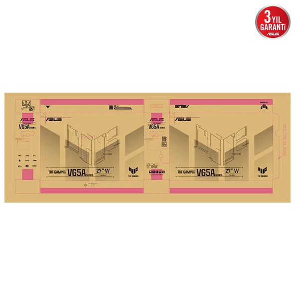 ASUS TUF GAMING VG279QM5A 27" 240HZ 0.3MS MONITOR - Resim 6