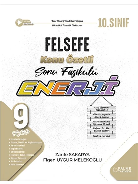 PALME 10.SINIF ENERJİ FELSEFE KONU ÖZETLİ SORU FASİKÜLLERİ (9 FASİKÜL) ürün görseli 1