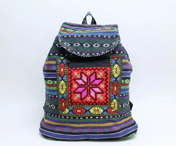 Kilim Desenli Sırt Çantası Alk-1 ürün görseli 1