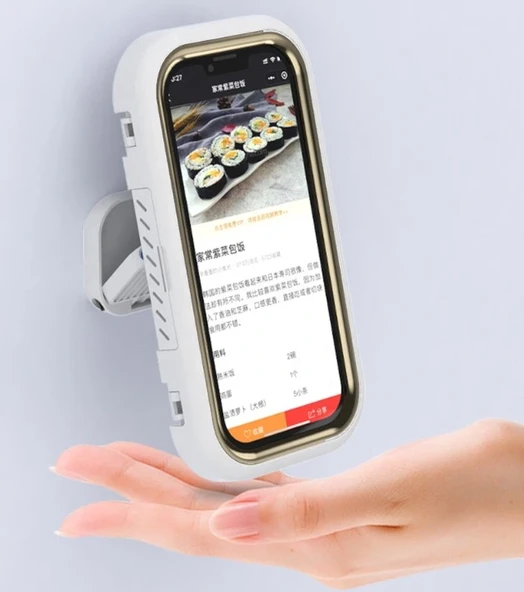 Hareketli Su Geçirmez Telefon Tutucu Stand - Resim 2