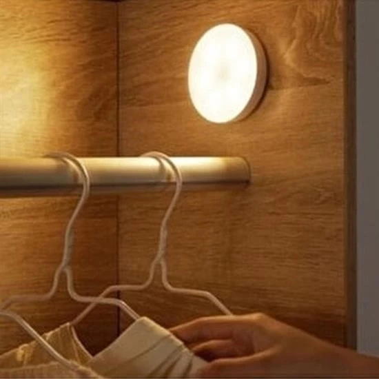 Hareket Sensörlü Usb Şarjlı Spot Lamba Mıknatıslı Ve Yapışkanlı Gün Işığı Renk Led - Resim 8