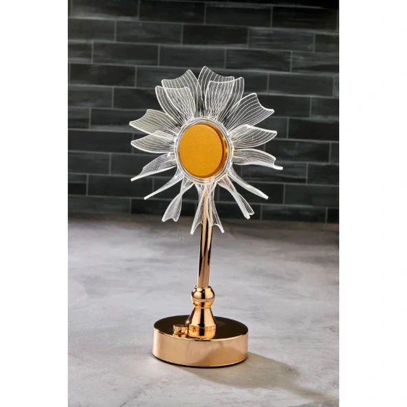 Çiçek Tasarımlı Led Masa Lambası - Resim 4