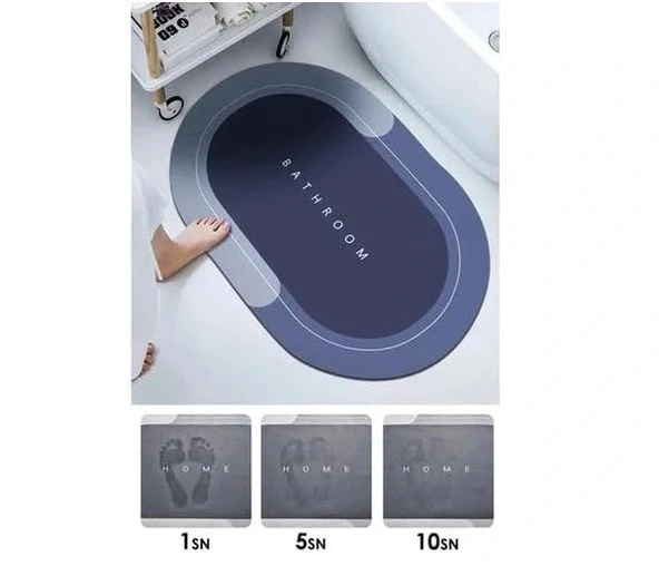 Oval Süper Emıcı Banyo Paspası - Resim 2