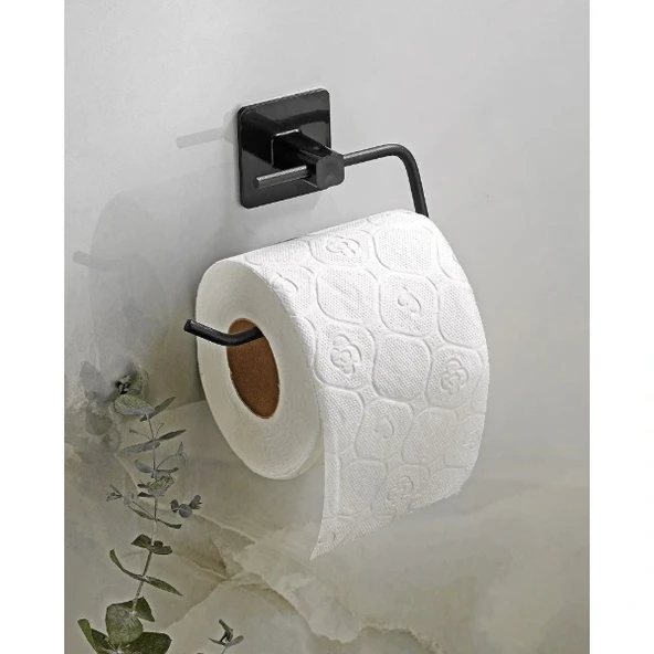 Metal Siyah Tuvalet Kağıtlığı ürün görseli 1