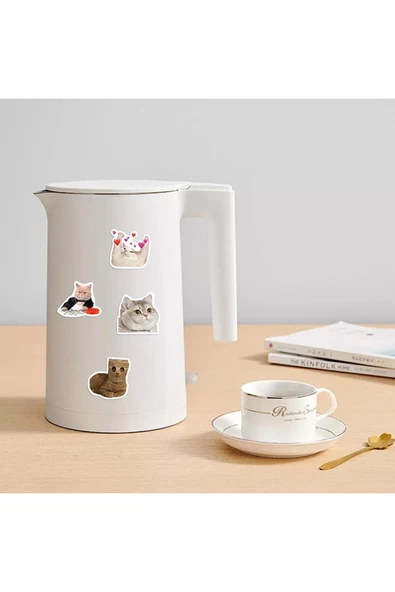 Çılgın Kediler Macbook Notebook Tablet Telefon Ajanda Laptop Defter Sticker Seti - Resim 2