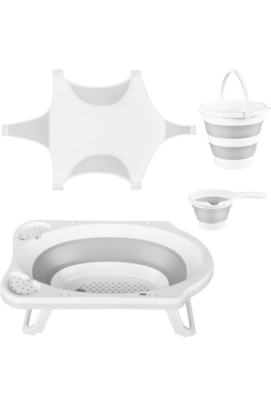 Ahir Katlanır Bebek Yıkama Banyo Seti 4 Parça ürün görseli 1