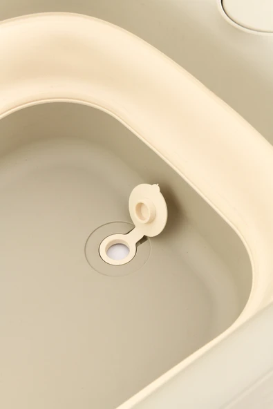 Bebek Küveti Katlanır Lüks Aqua Nest Kahverengi 45 Litre - Resim 4