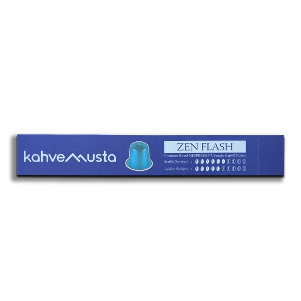 kahvemusta Zen Flash Blue Kapsül Kahve (10Kapsül) ürün görseli 1